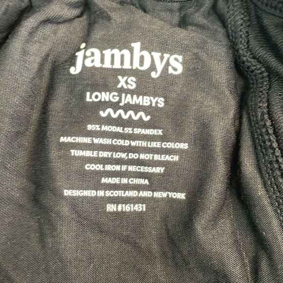 Jambys Long Jambys Breathable No-Sweat Sweatpants Black Modal Sleep Pants Pajama - Picture 7 of 8